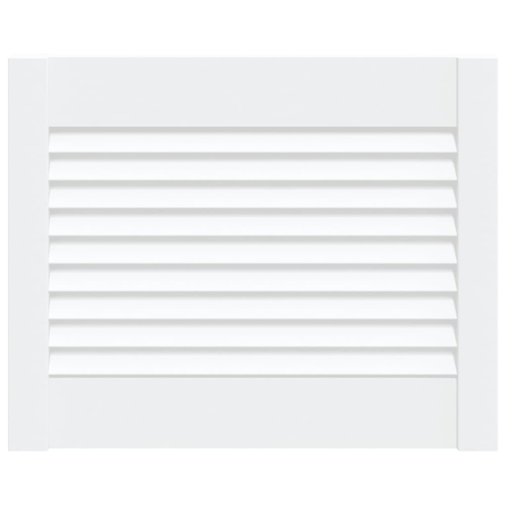 Porta de armário 4 pcs design de persiana pinho maciço branco