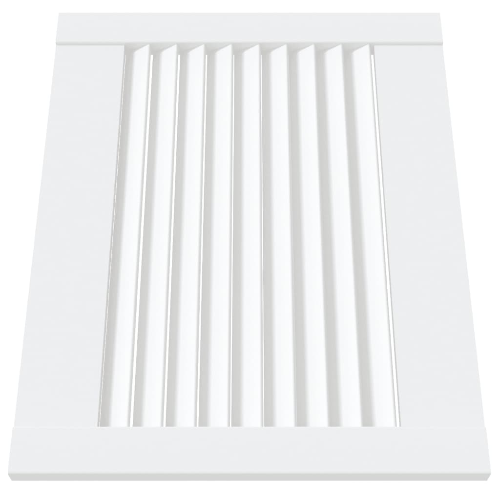 Porta de armário 4 pcs design de persiana pinho maciço branco