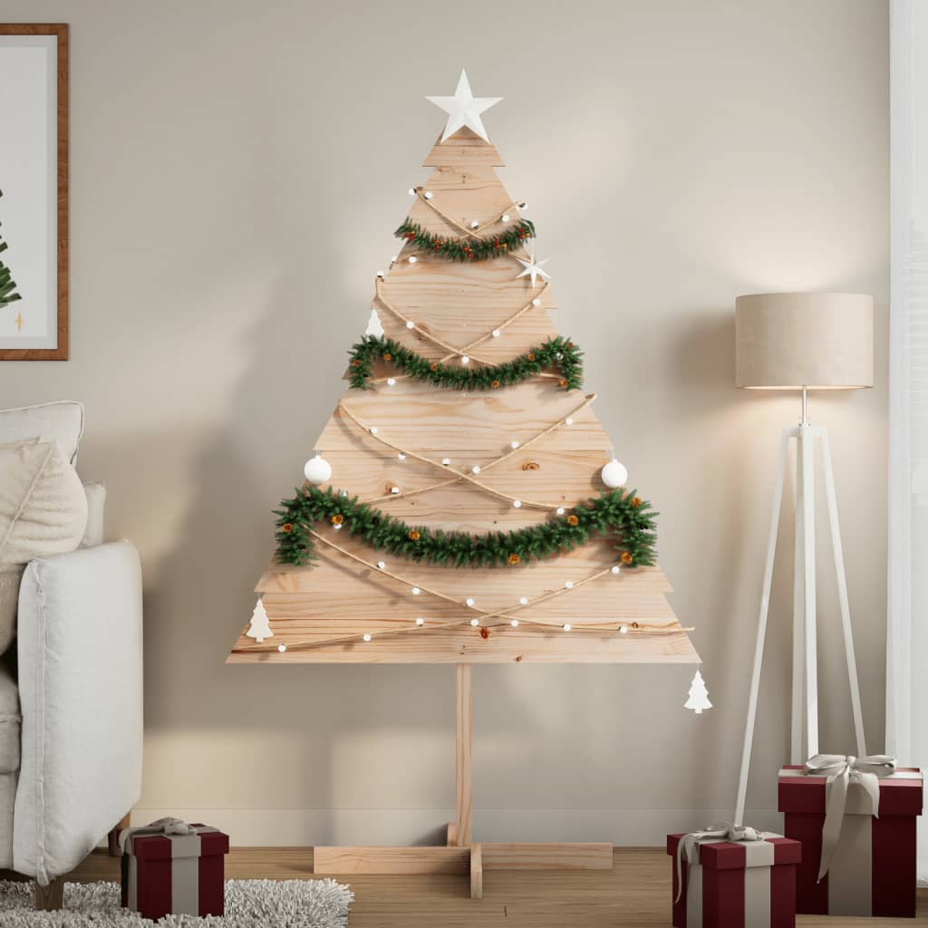 Árvore de natal em madeira decorativa 150 cm madeira maciça