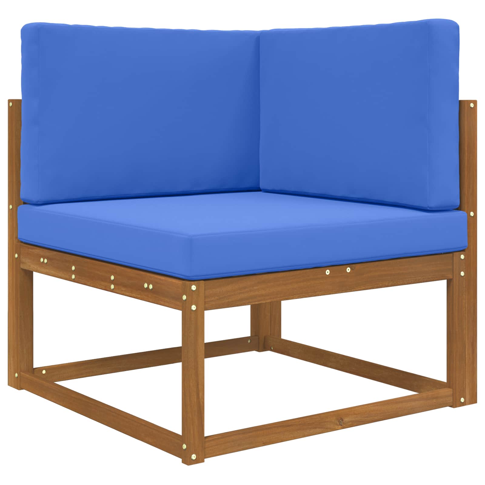 Almofada para sofá externo poliéster azul royal 80 x 80 x 8 cm