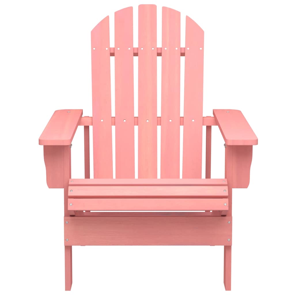 Cadeira adirondack para jardim abeto maciço rosa