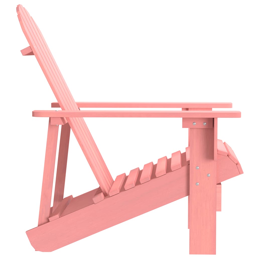 Cadeira adirondack para jardim abeto maciço rosa