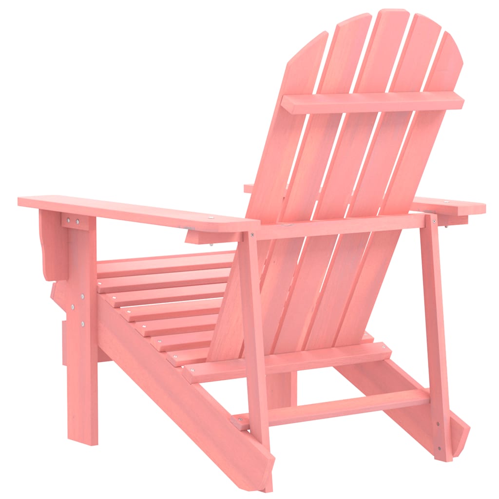 Cadeira adirondack para jardim abeto maciço rosa