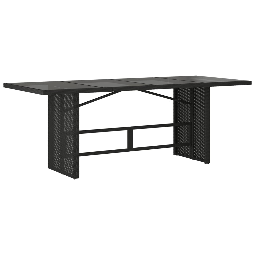 9 Pcs conjunto de jantar p/ jardim c/ almofadões vime PE preto