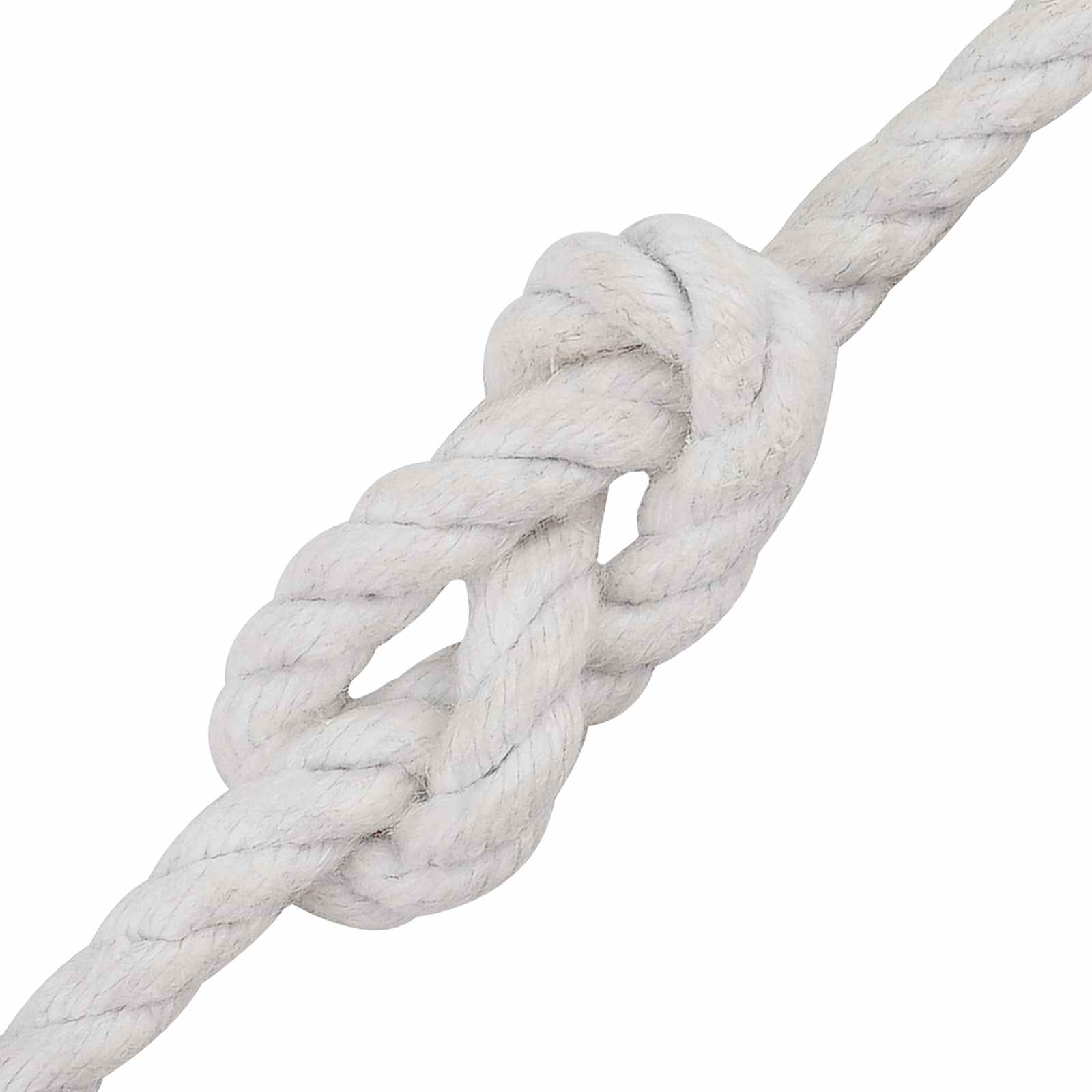 Cordão de algodão 4 mm 100 m branco 100% algodão