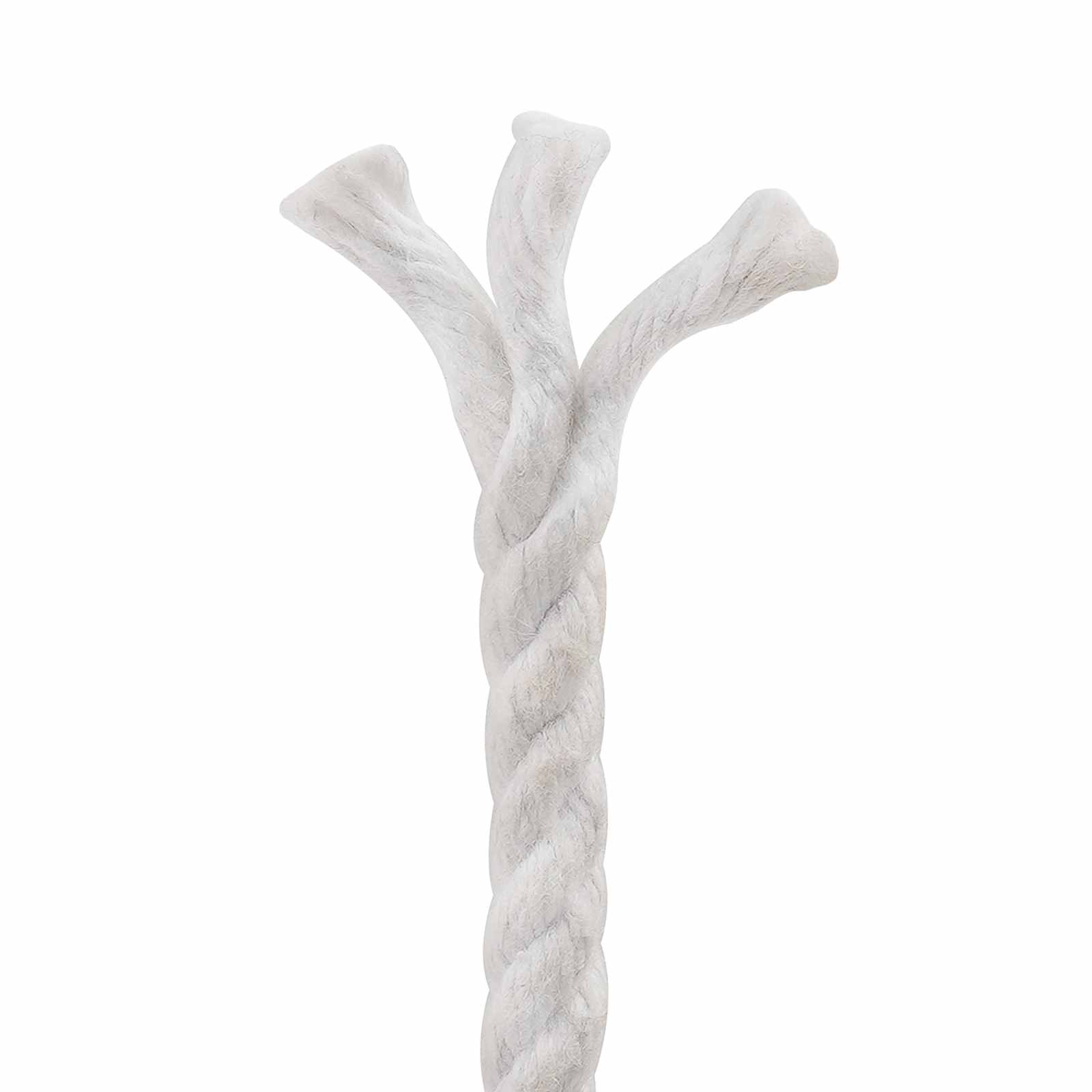 Cordão de algodão 4 mm 100 m branco 100% algodão