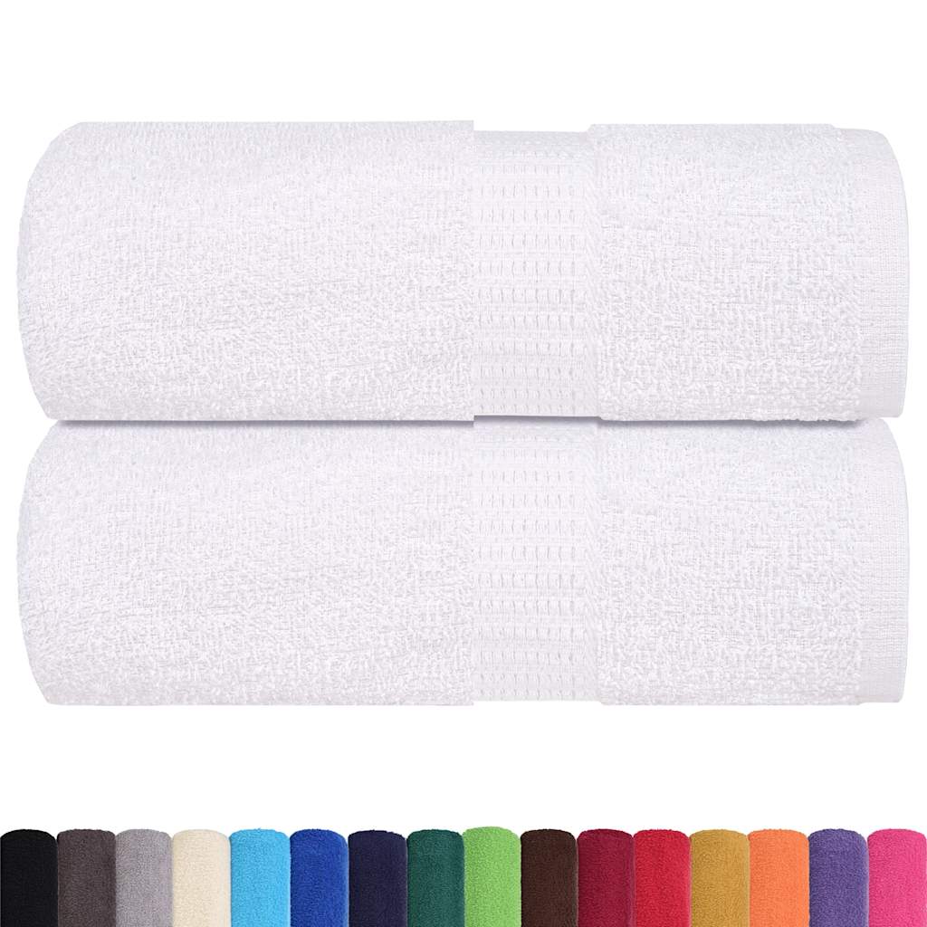 Toalhas de bidé frogn 2 pcs 30x50 cm 360 g/m² branco