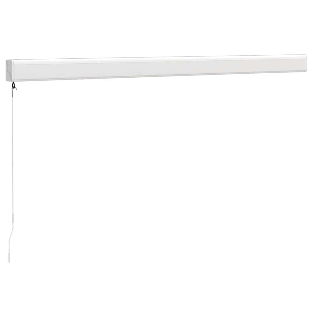 Toldo retrátil 3,5x2,5 m tecido e alumínio amarelo e branco