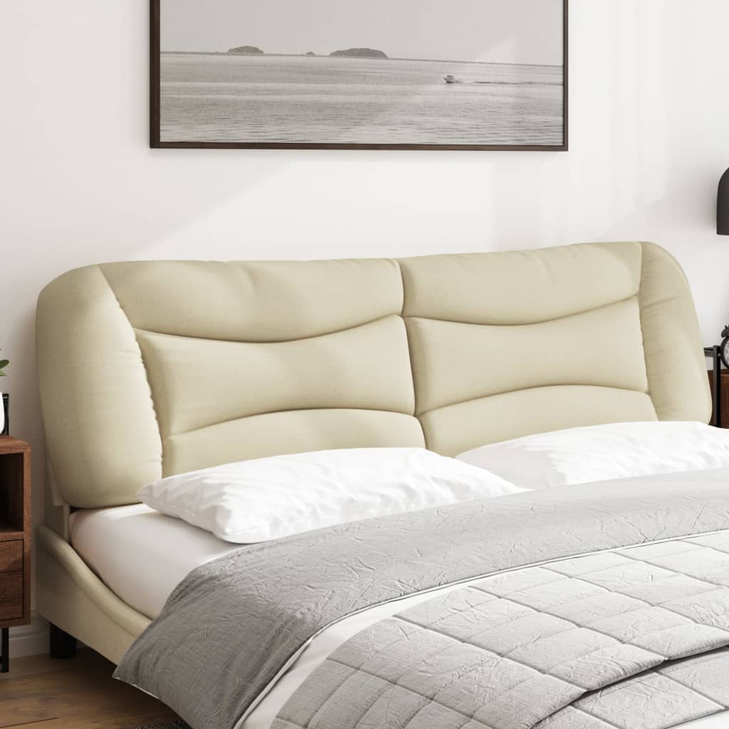 Almofadão de cabeceira hvar 180 cm tecido creme
