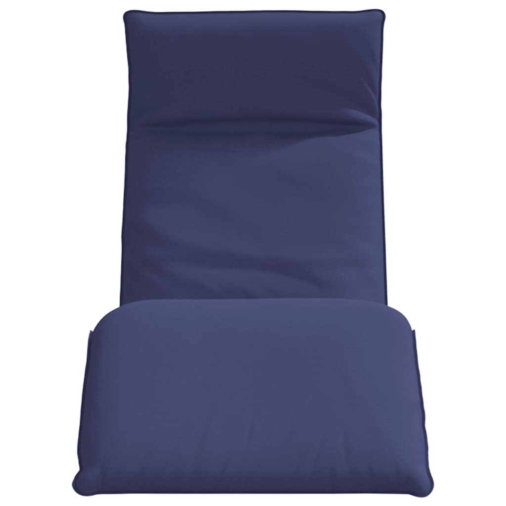 Espreguiçadeira dobrável 175x54x8,5 cm azul-marinho
