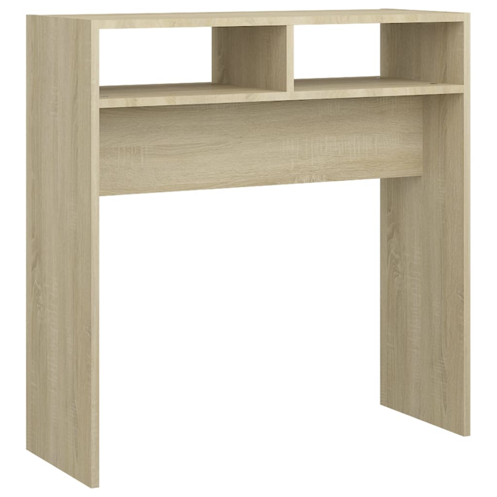 Mesa consola 78x30x80 cm derivados de madeira carvalho sonoma