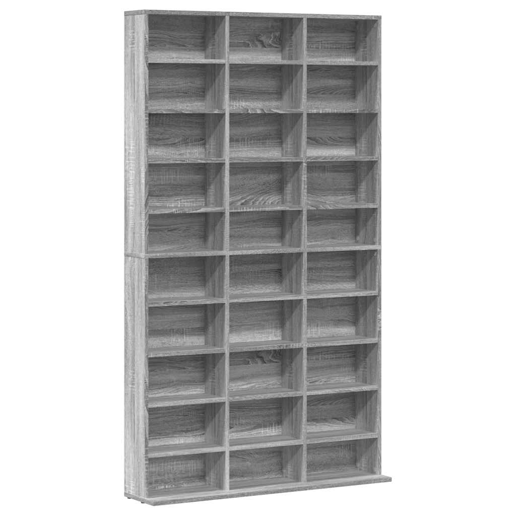 Armário p/ cd 102x23x177,5 cm derivados madeira cinzento sonoma