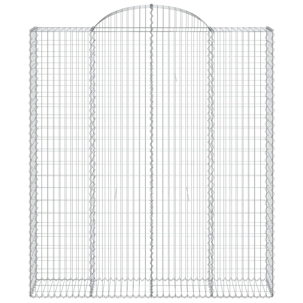 Cestos gabião arqueados 11 pcs 200x50x220/240 ferro galvanizado