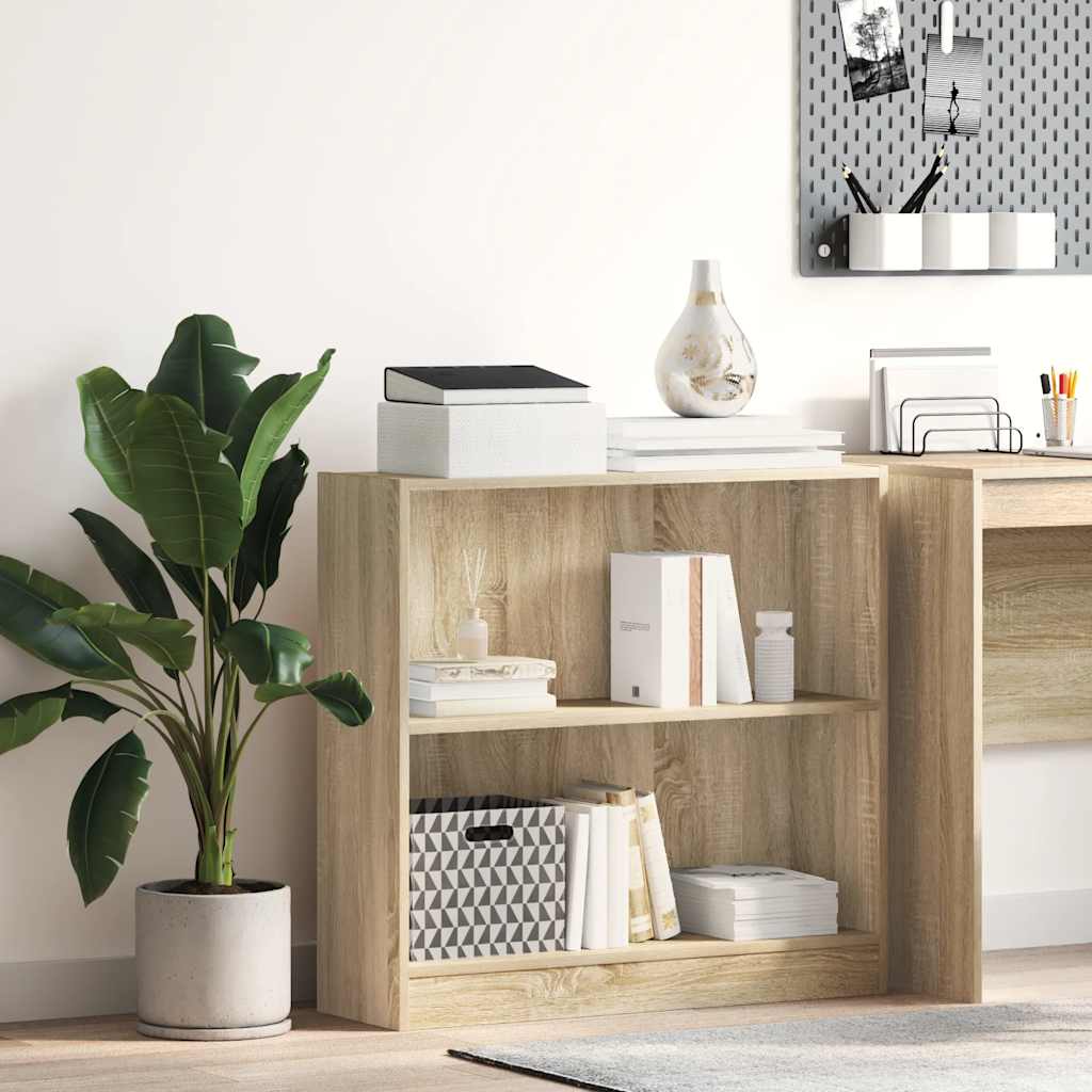 Estante 80x24x75 cm contraplacado carvalho sonoma