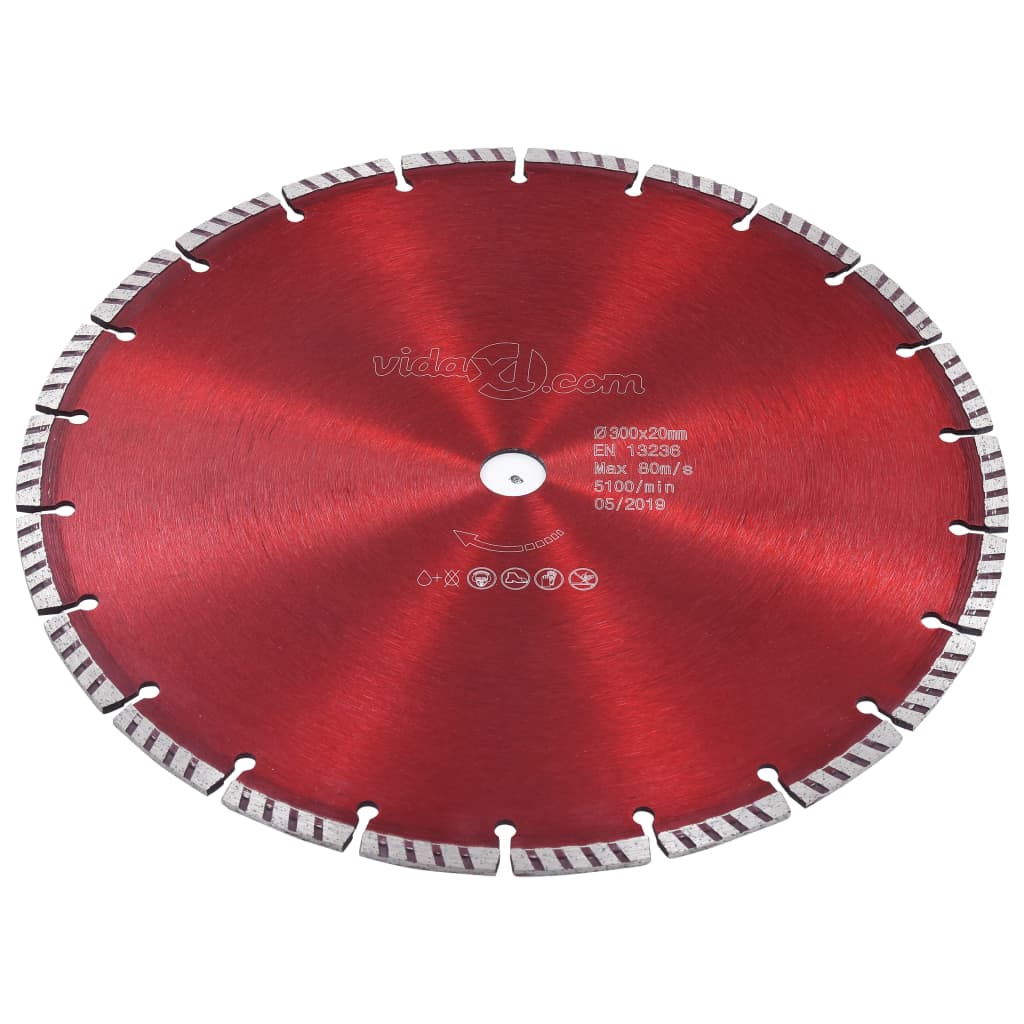 Disco de corte de diamante com aço turbo 300 mm