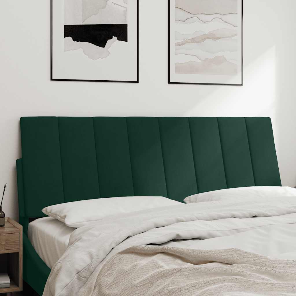 Almofadão de cabeceira hanko 120 cm veludo verde-escuro