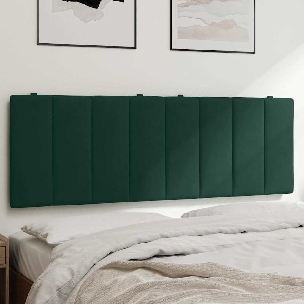 Almofadão de cabeceira hanko 120 cm veludo verde-escuro