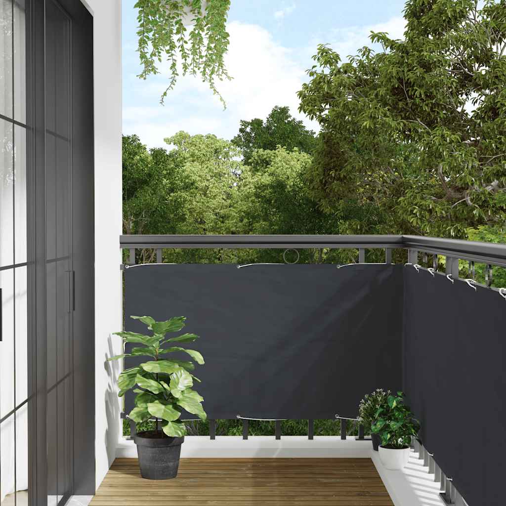 Tela de privacidade para varanda 400x120 cm PVC antracite