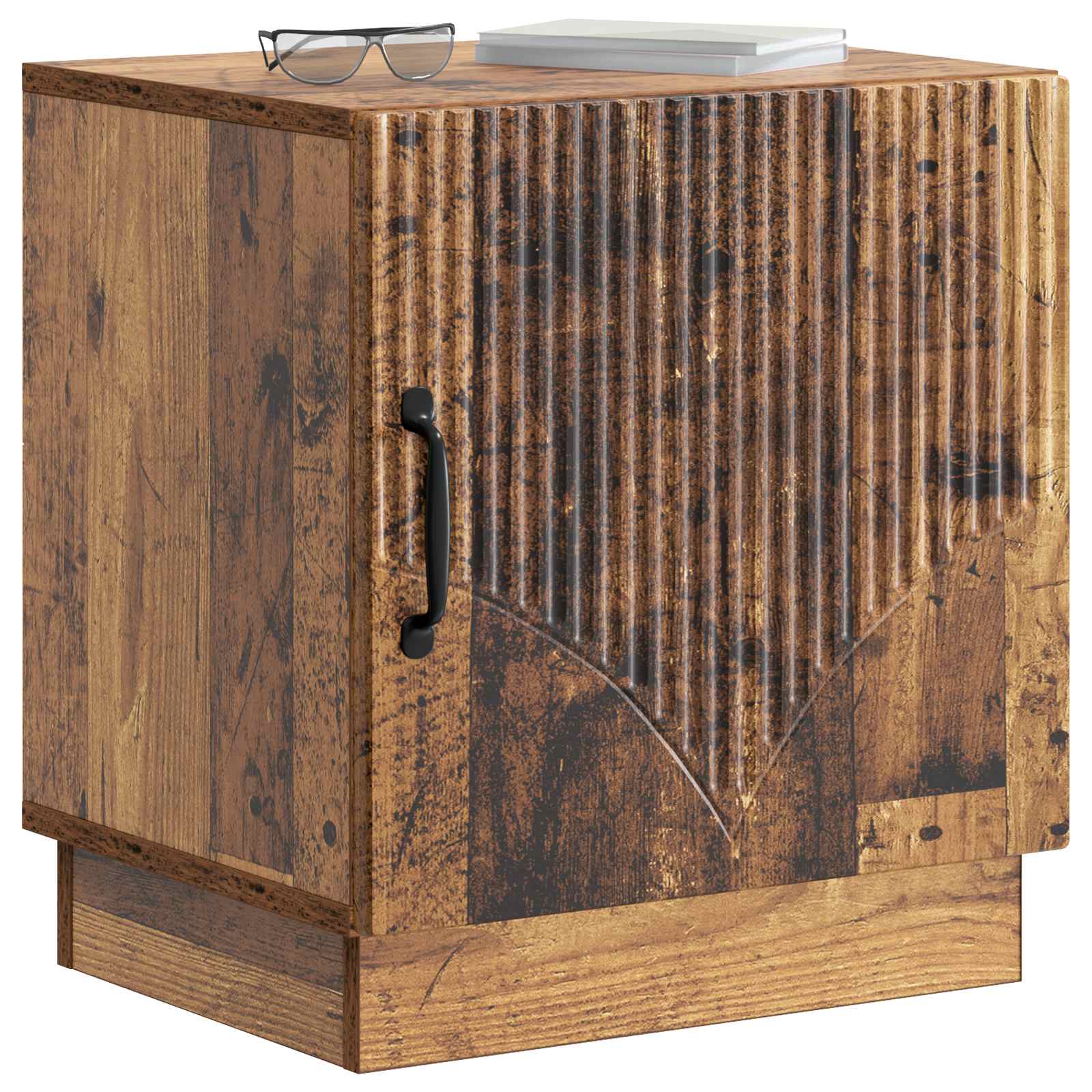 Mesa-de-cabeceira 2 unid. madeira antiga 43 x 34,5 x 47 cm