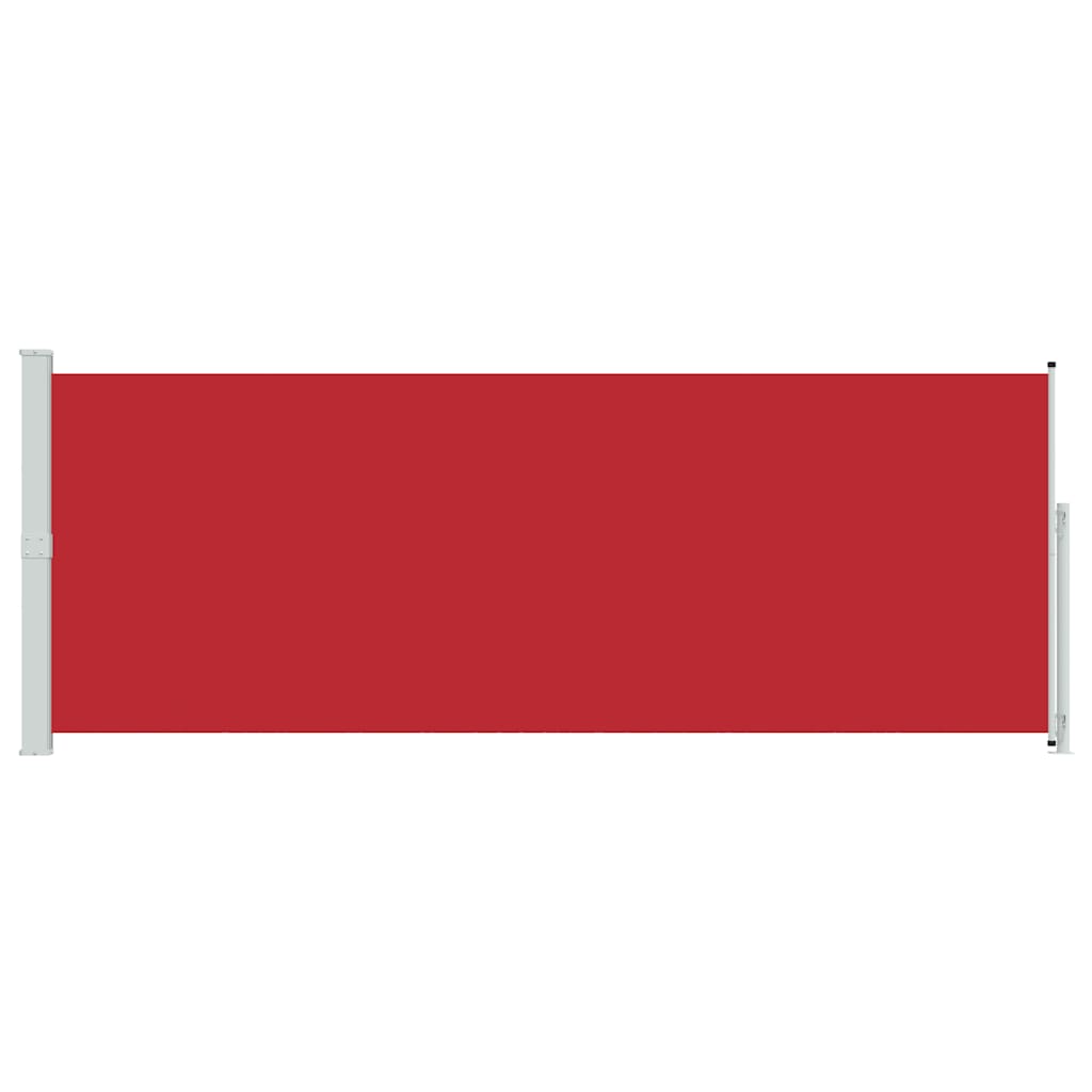 Toldo lateral retrátil para pátio 180x500 cm vermelho