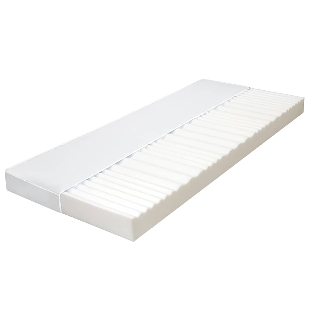 Colchão 90x200 cm 7 zonas espuma pu 10 cm h2 h3