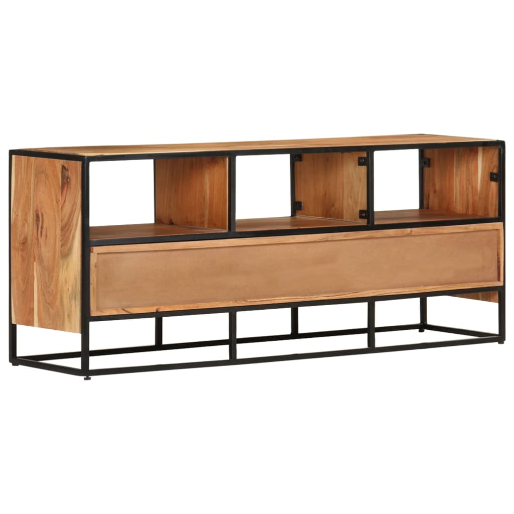 Móvel de TV 110x30x45 cm madeira de acácia maciça