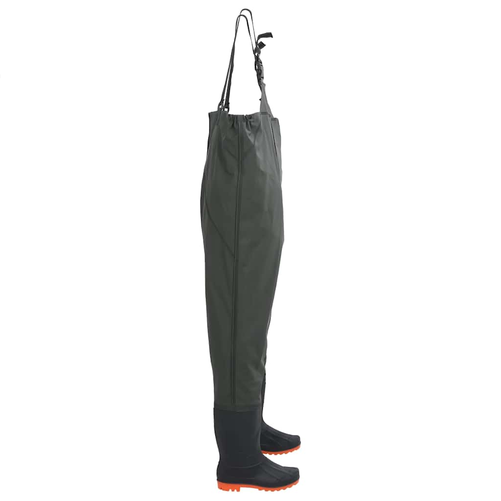 Jardineiras com botas tamanho 43 verde-escuro