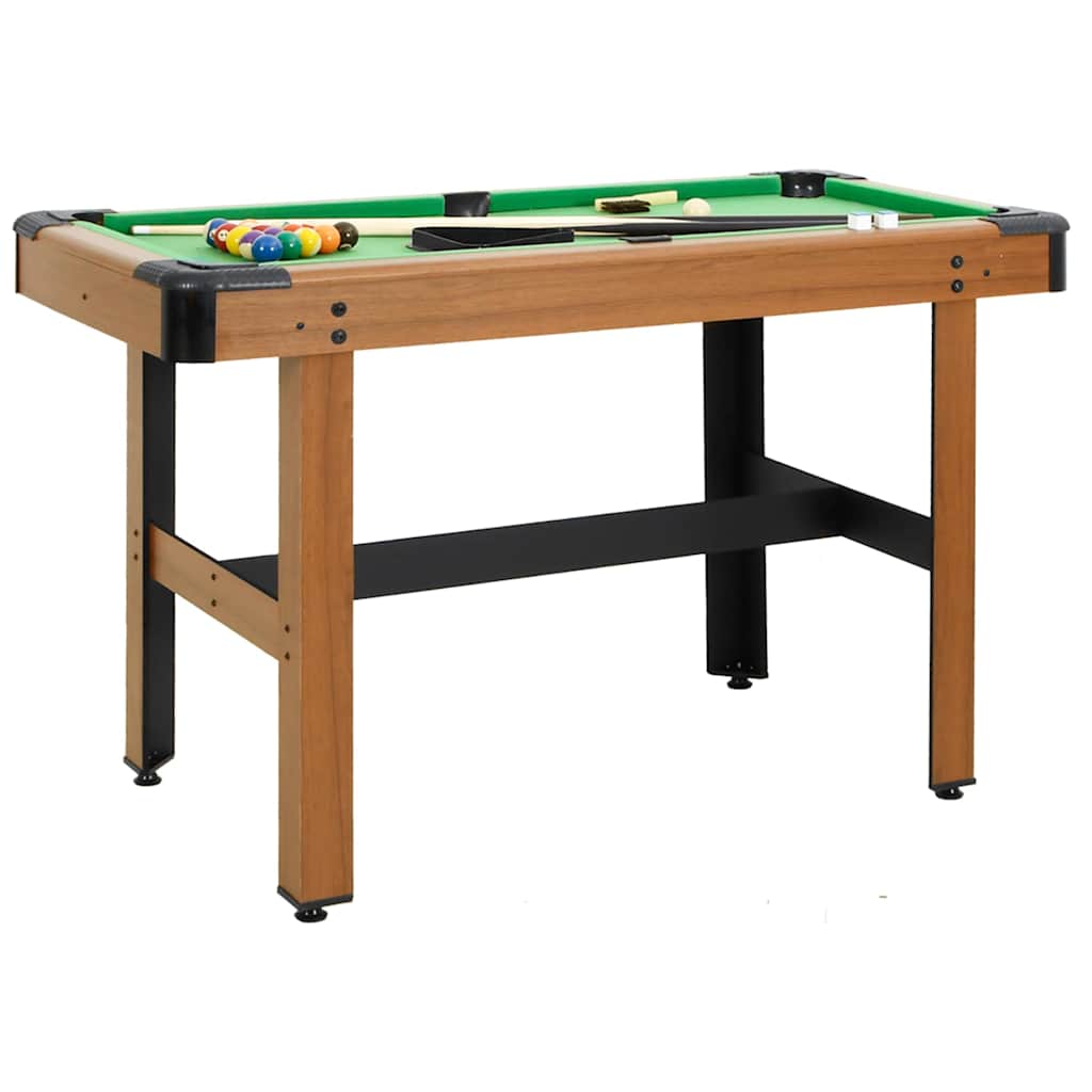 Mesa de bilhar 122x61x76 cm castanho
