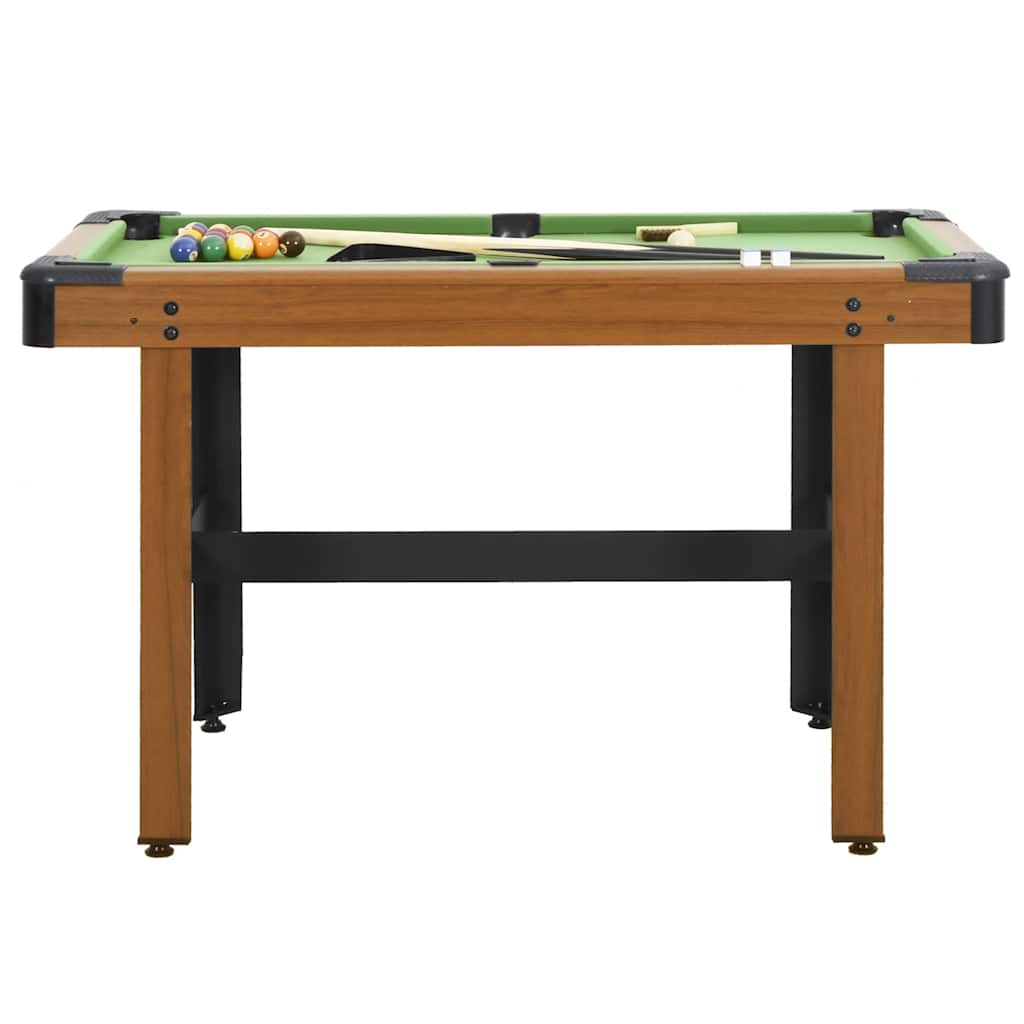 Mesa de bilhar 122x61x76 cm castanho