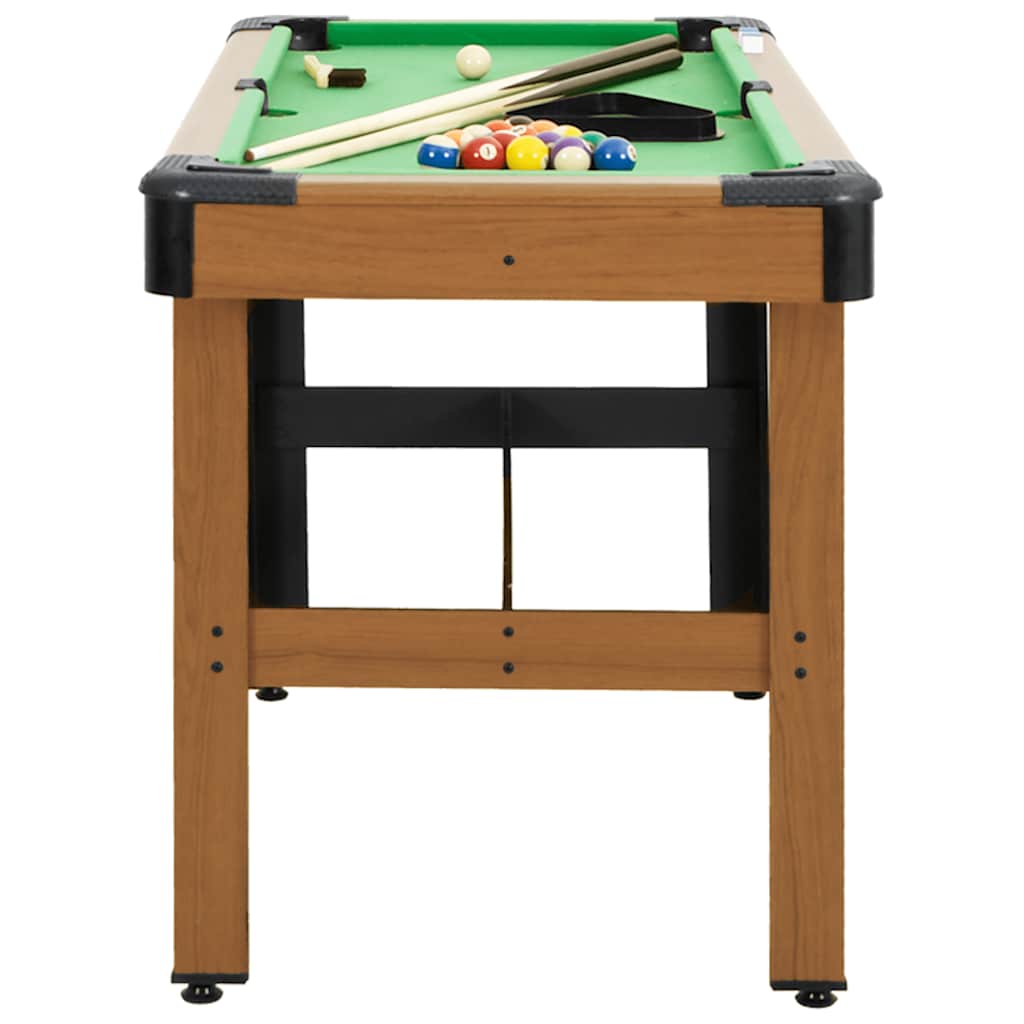 Mesa de bilhar 122x61x76 cm castanho