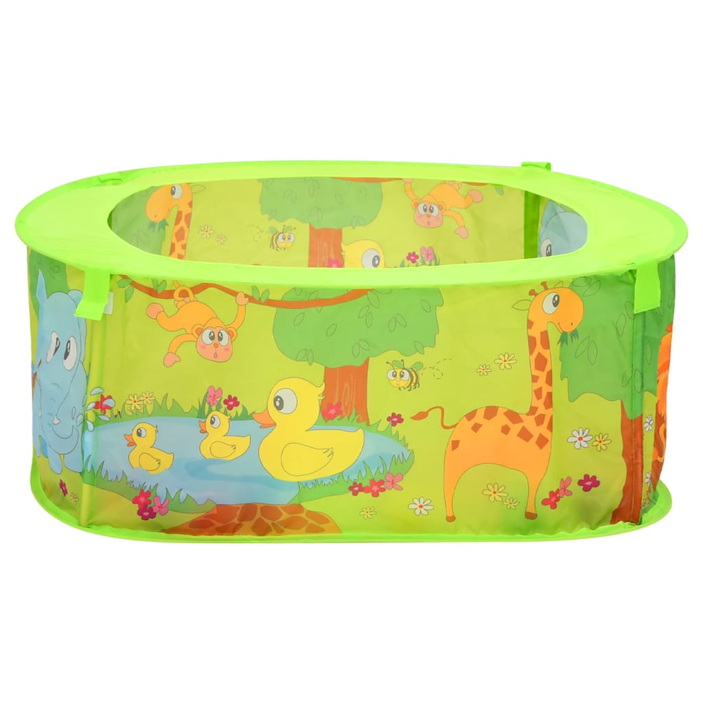 Piscina de bolas com 300 bolas para crianças 75x75x32 cm