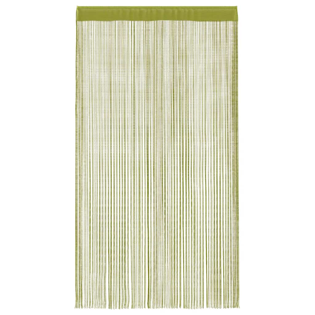 Cortinas de fios 2 pcs 140x250 cm verde