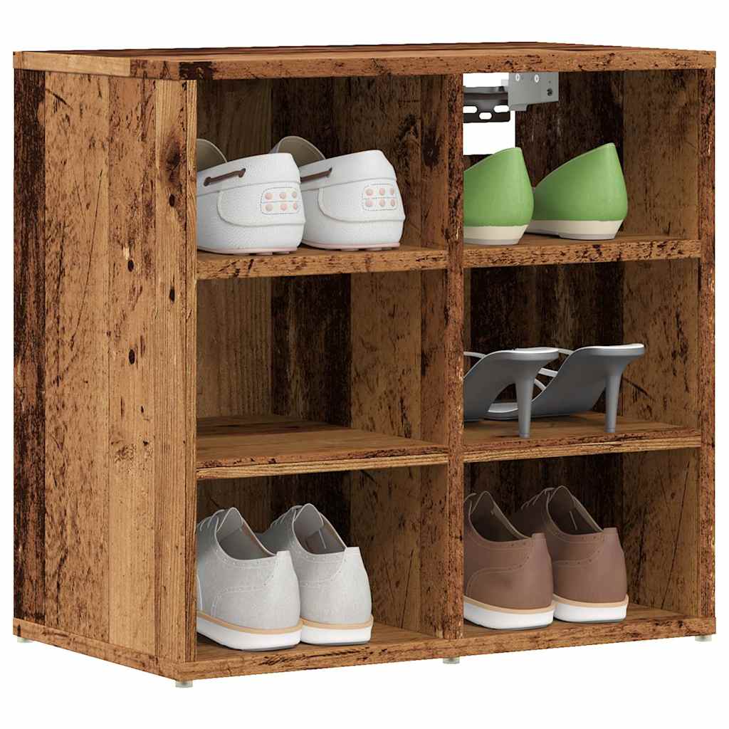Sapateiras 2 pcs madeira velha 52x30x50 cm