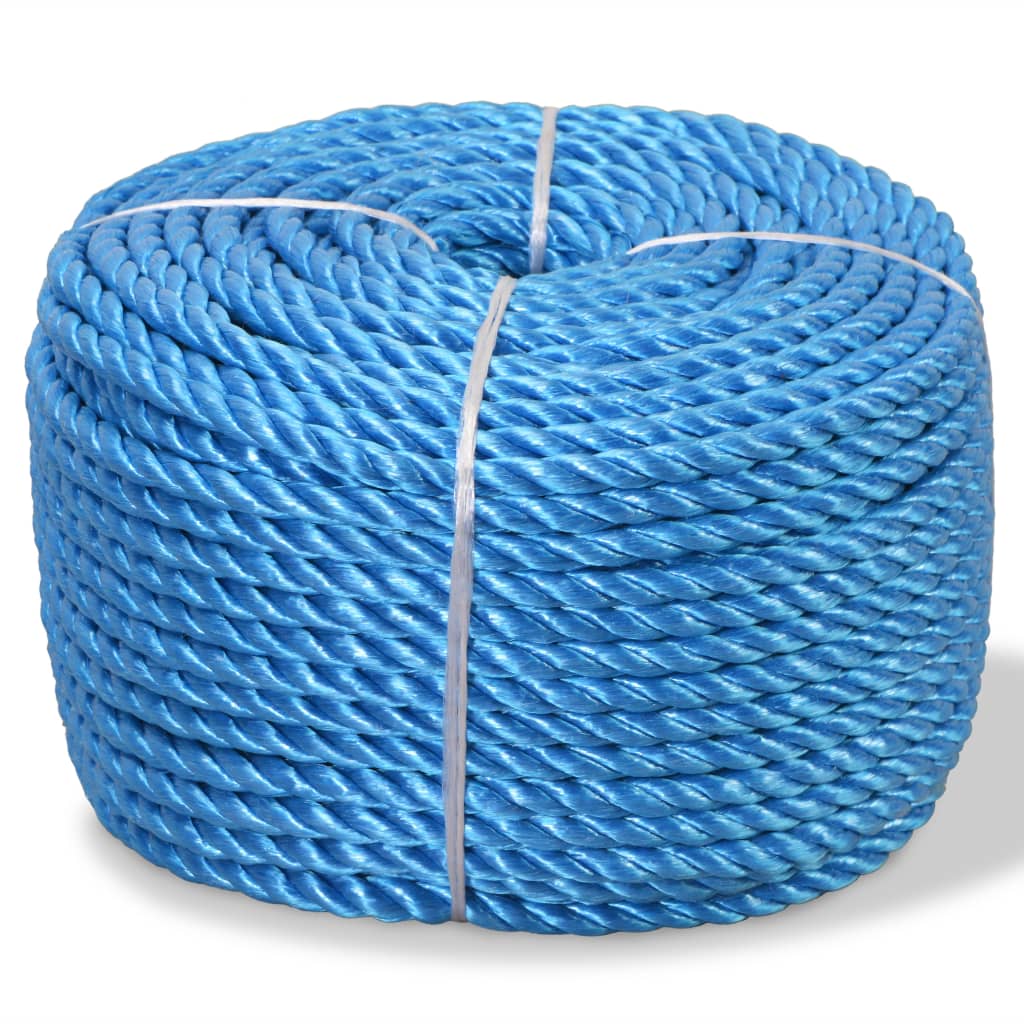 Corda torcida em polipropileno 16 mm 250 m azul