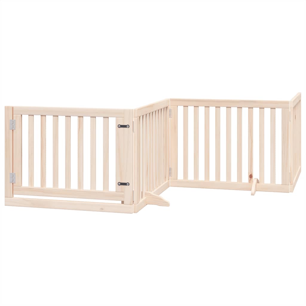 Portão para cães com porta dobrável 6 painéis 480 cm álamo