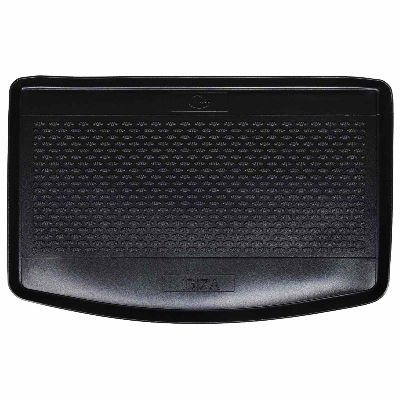Tapete de porta-malas preto borracha