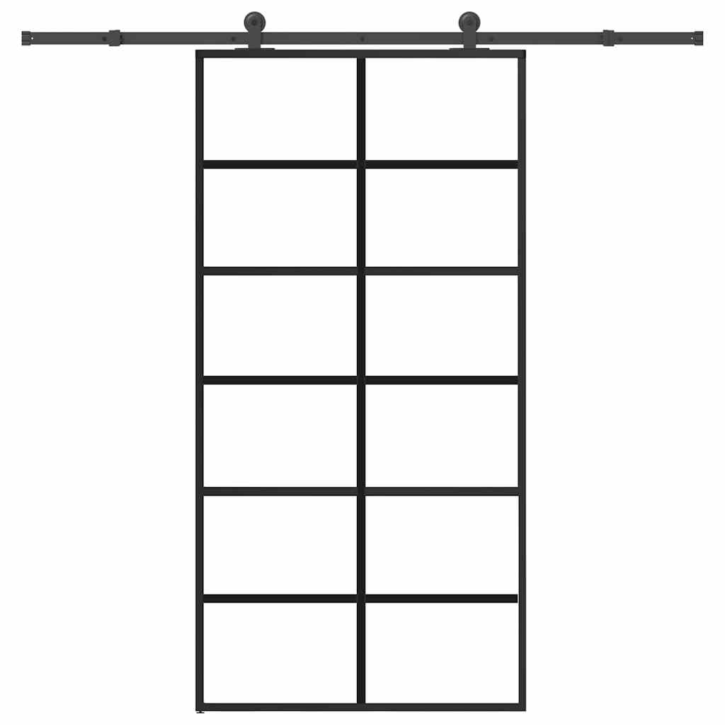Porta deslizante c/ conj ferragens 102x205cm vidro esg/alumínio
