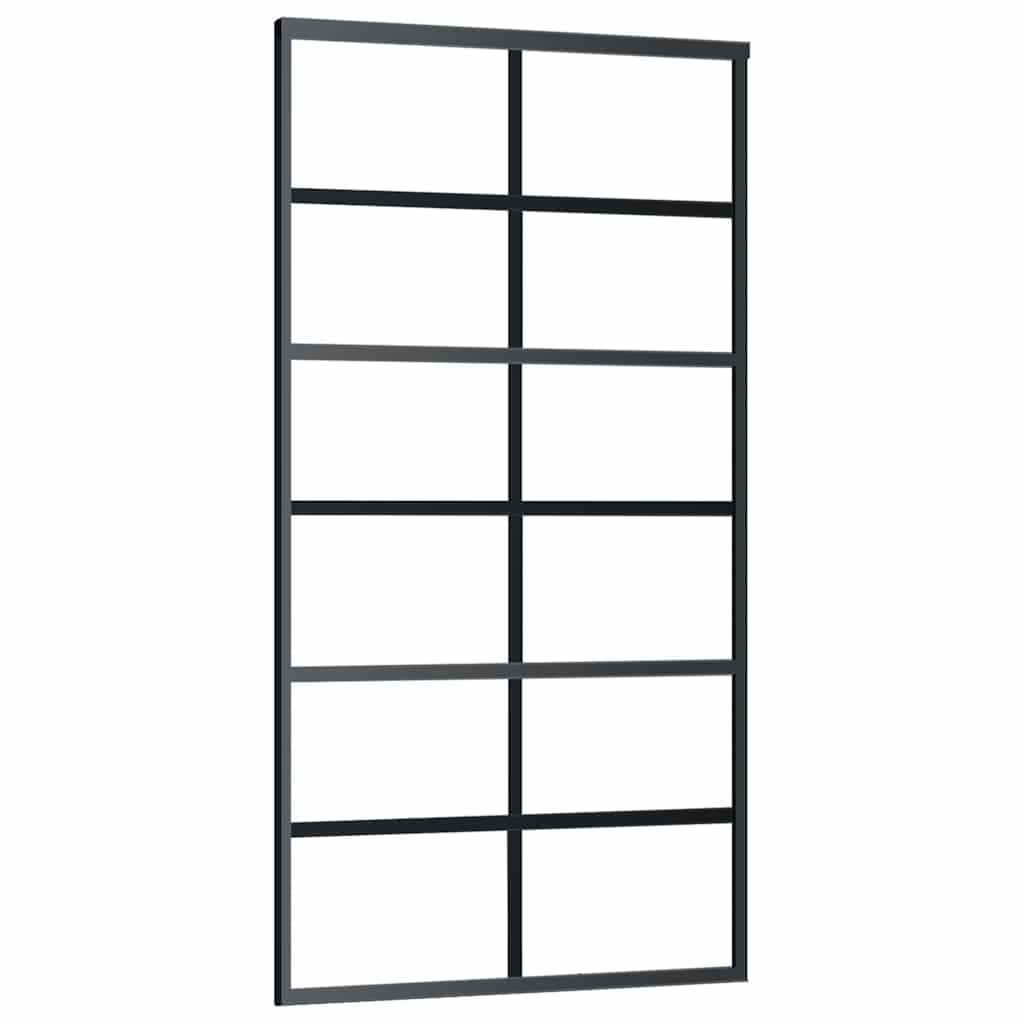 Porta deslizante c/ conj ferragens 102x205cm vidro esg/alumínio