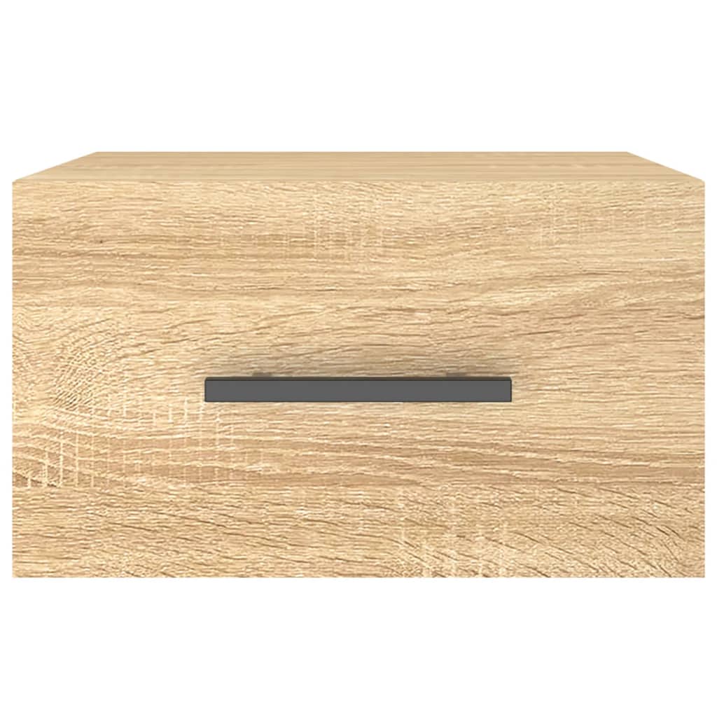 Mesa de cabeceira montagem na parede 35x35x20 cm cor sonoma
