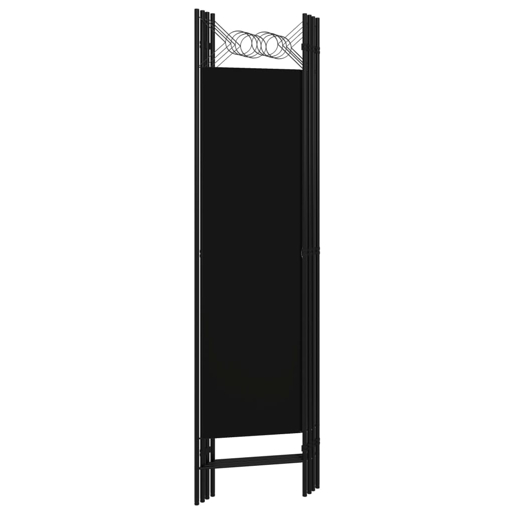 Divisória de quarto com 4 painéis 160x180 cm preto