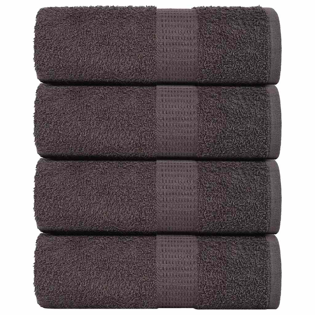 Toalhas de bidé frogn 4 pcs 30x50 cm 360 g/m² antracite