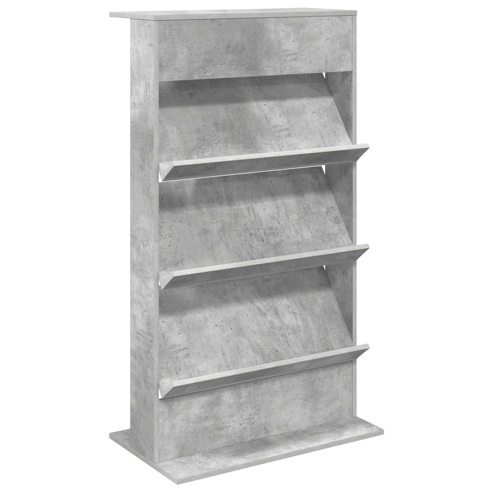 Estante de revistas cinzento 70 x 41 x 126 cm