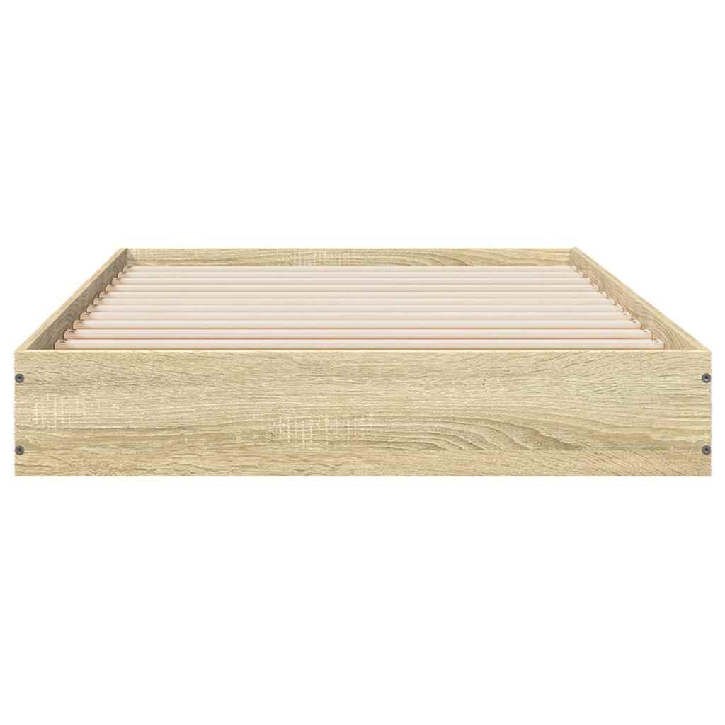 Estrutura cama s/ colchão derivados de madeira carvalho sonoma
