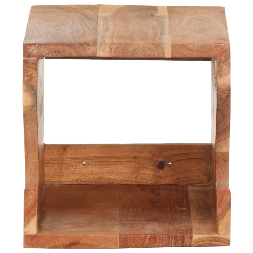 Suporte parede p/ bicicletas 35x25x25 cm acácia maciça
