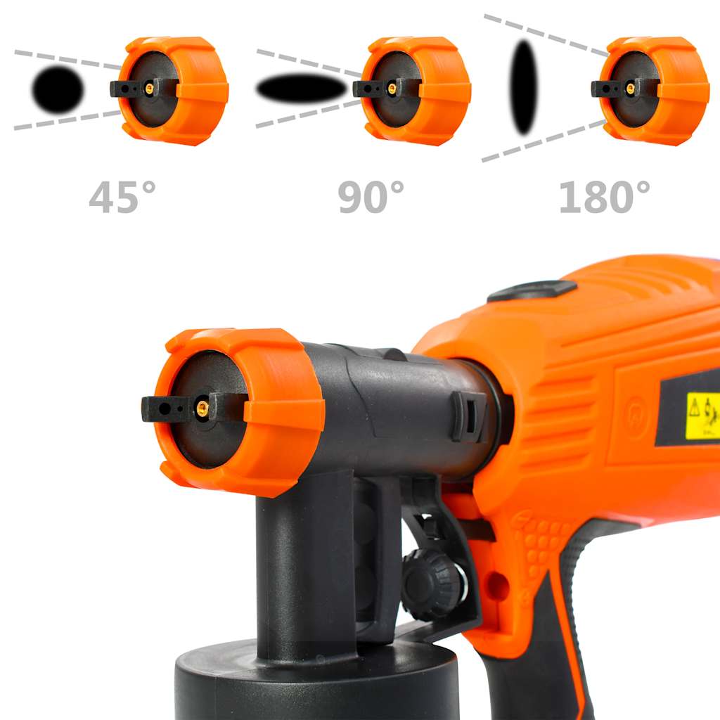 Pistola de pintura elétrica com 3 bicos 500 w 800 ml