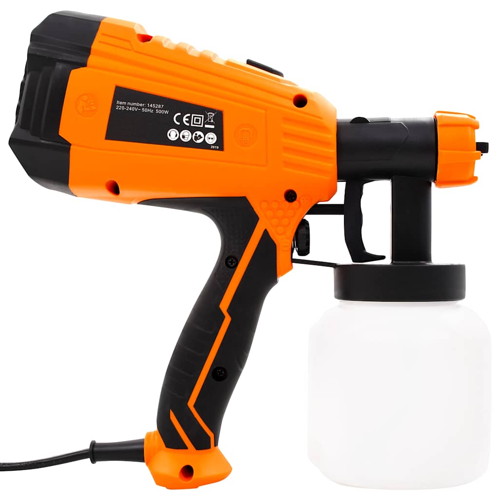 Pistola de pintura elétrica com 3 bicos 500 w 800 ml