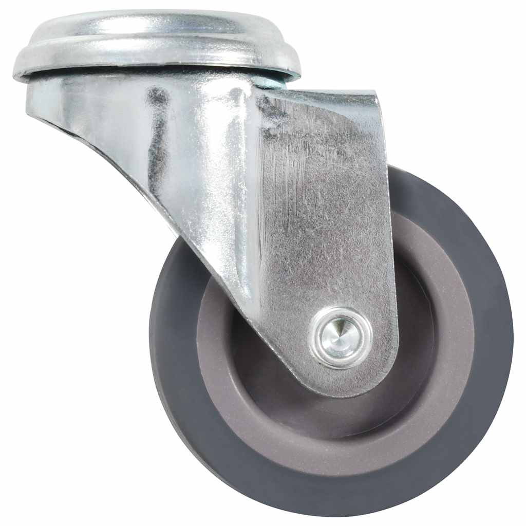 24 Pcs rodas giratórias com furo roscado 50 mm