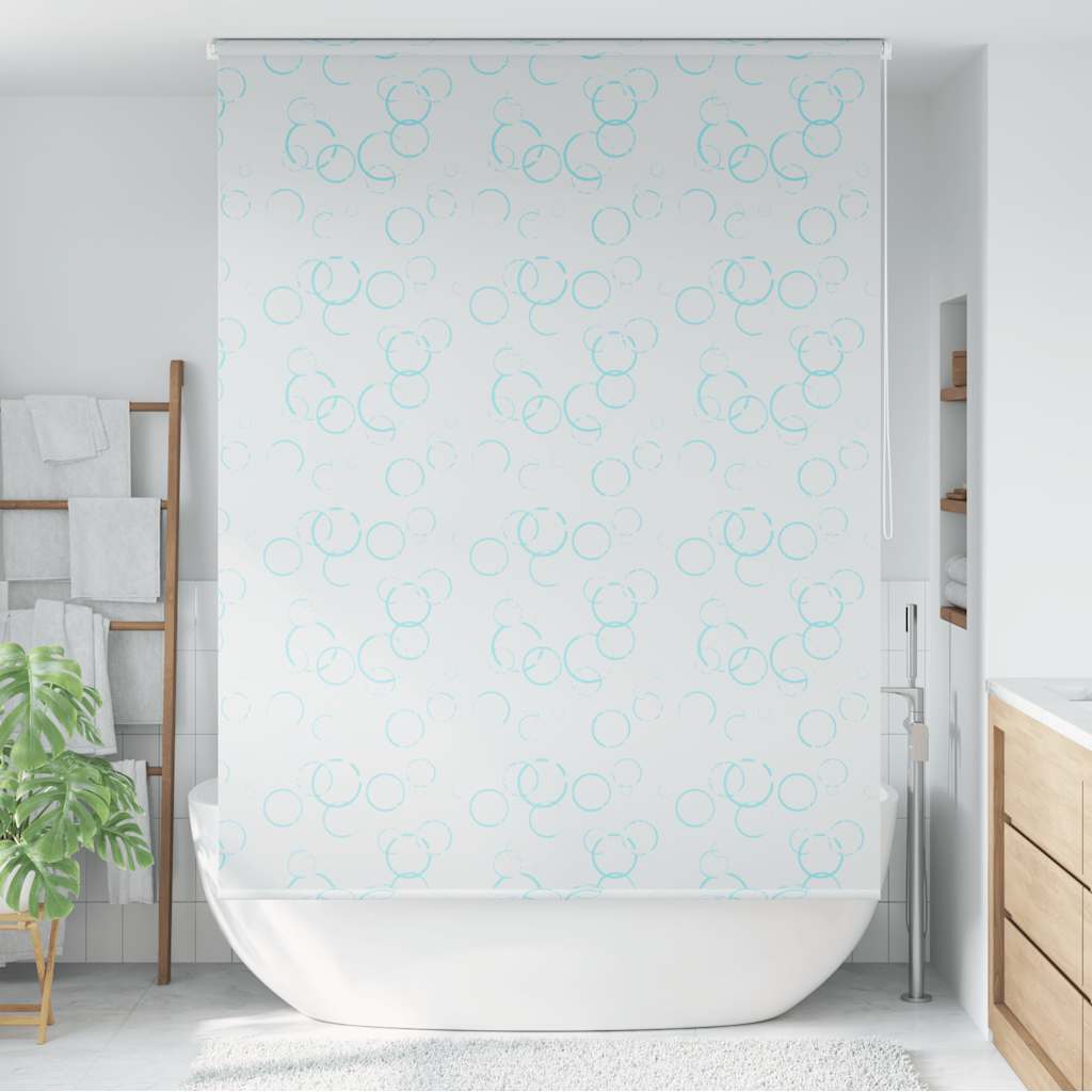 Estore de rolo para o duche 140x240 cm bolhas
