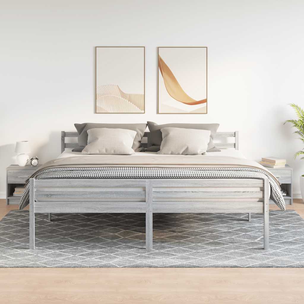 Mesas de cabeceira 2 pcs com gaveta 39x28x41 cm cinzento sonoma
