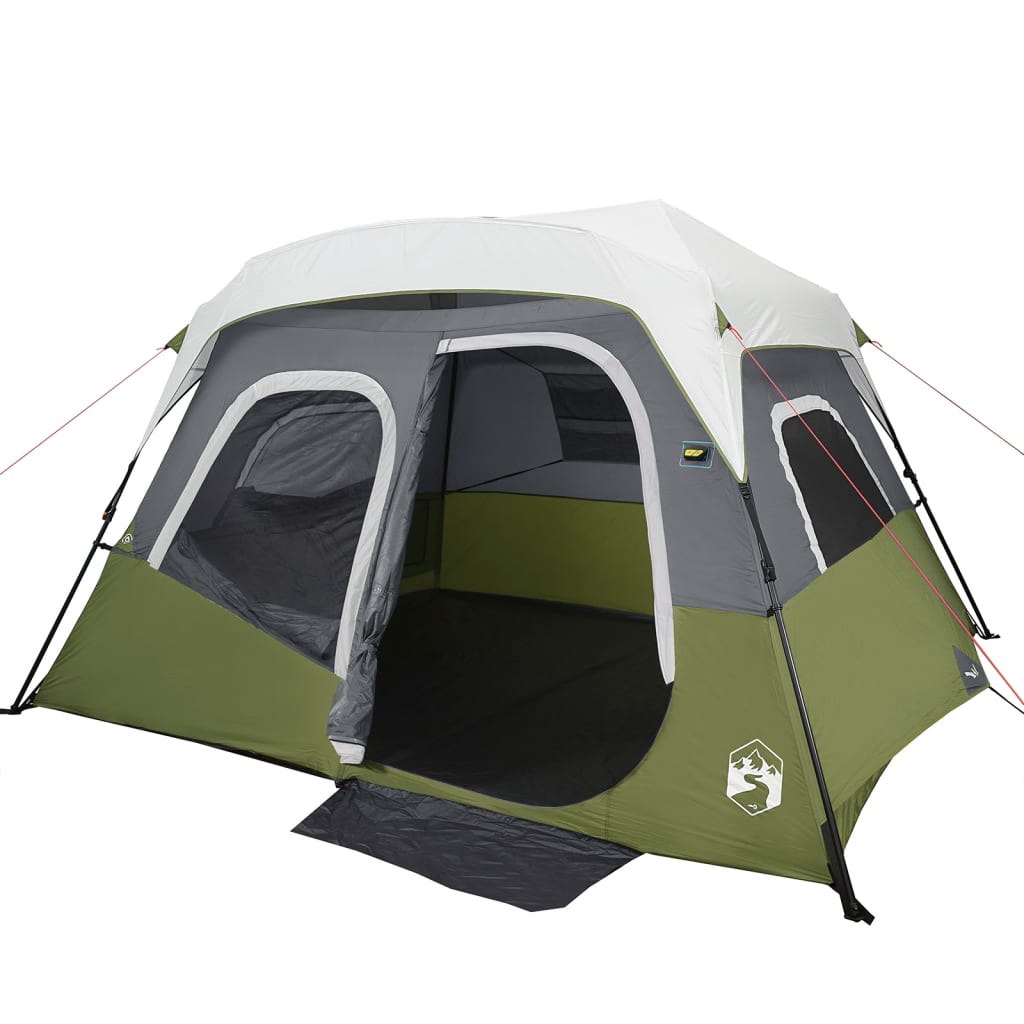Tenda familiar c/ LED 6 pessoas libertação rápida verde-claro